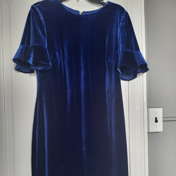 CK Velvet Bodycon Dress Size 12 - Picture 1 of 5